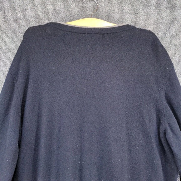 Franco Danti Cardigan Sweater Men's Multicolor Large Long Sleeve Wool Made Italy - Picture 6 of 12